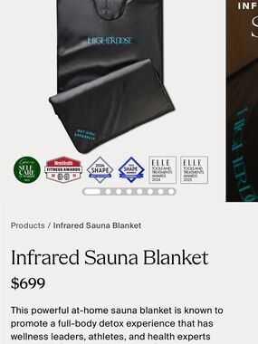 HigherDOSE Infrared Sauna Blanket — Black